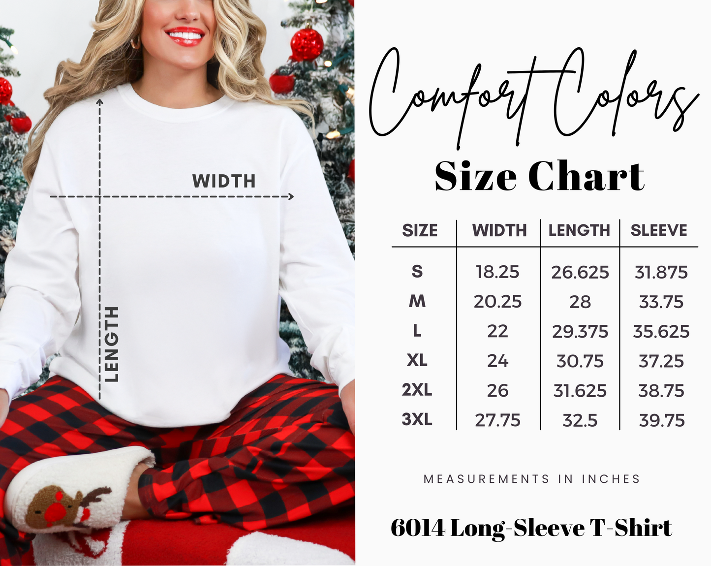 All I Want for Christmas is More Books Comfort Colors Long Sleeve Shirt - Festive Book Lover Apparel