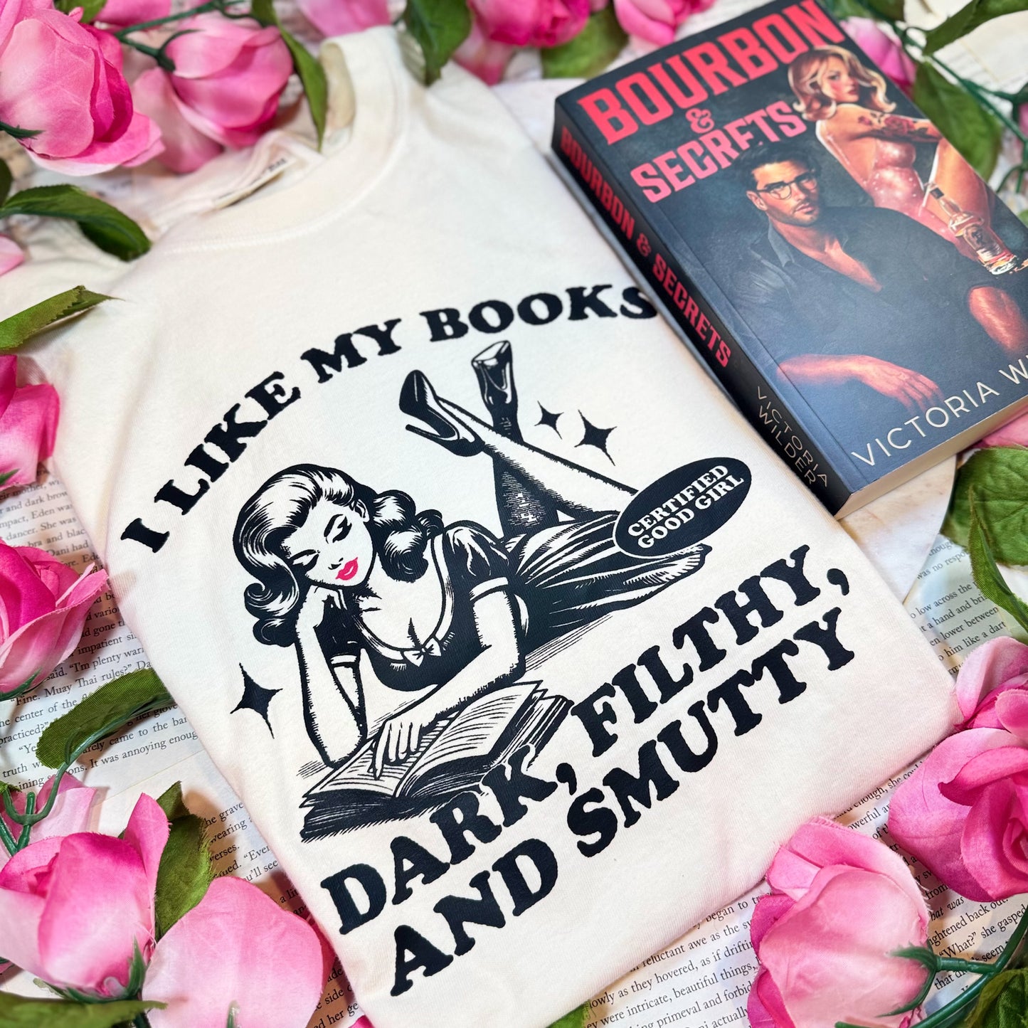 I Like My Books Dark, Filthy and Smutty Premium Shirt