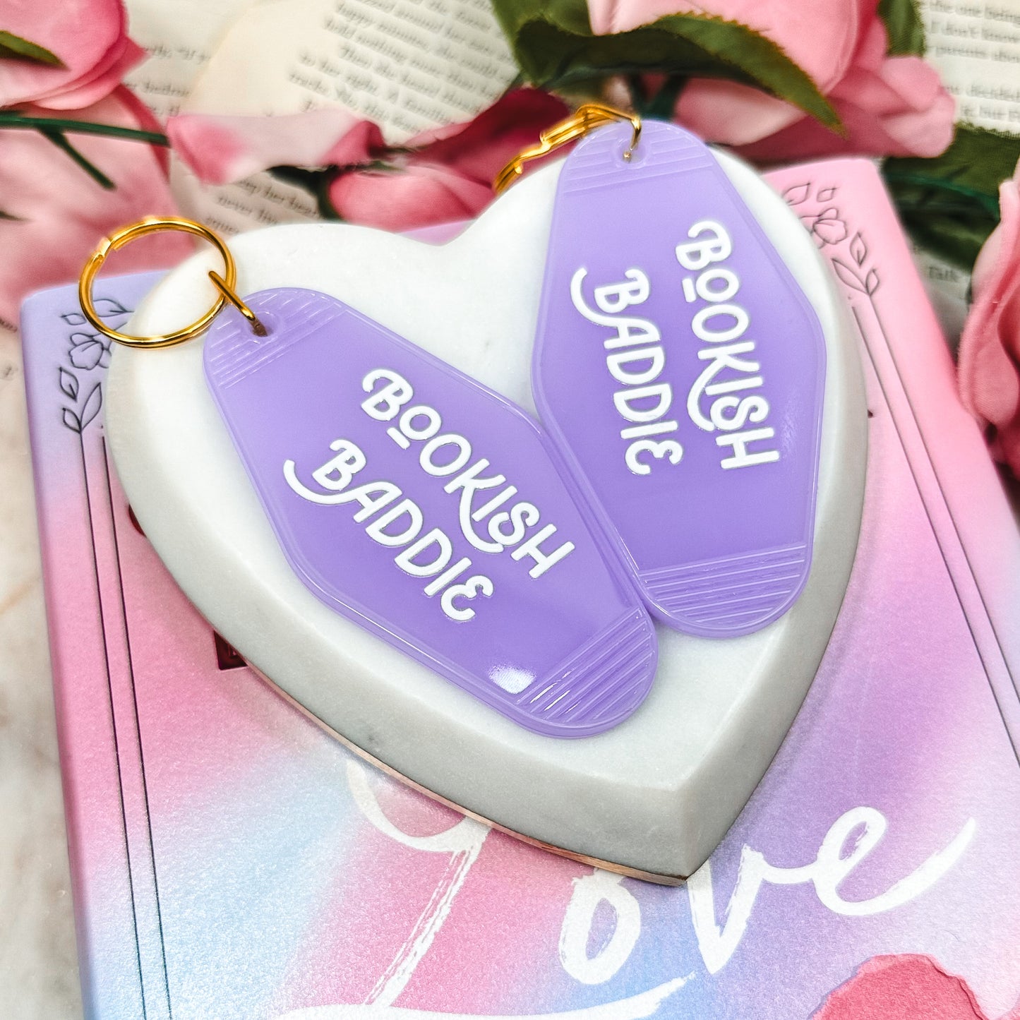 Bookish Baddie Motel Keychain