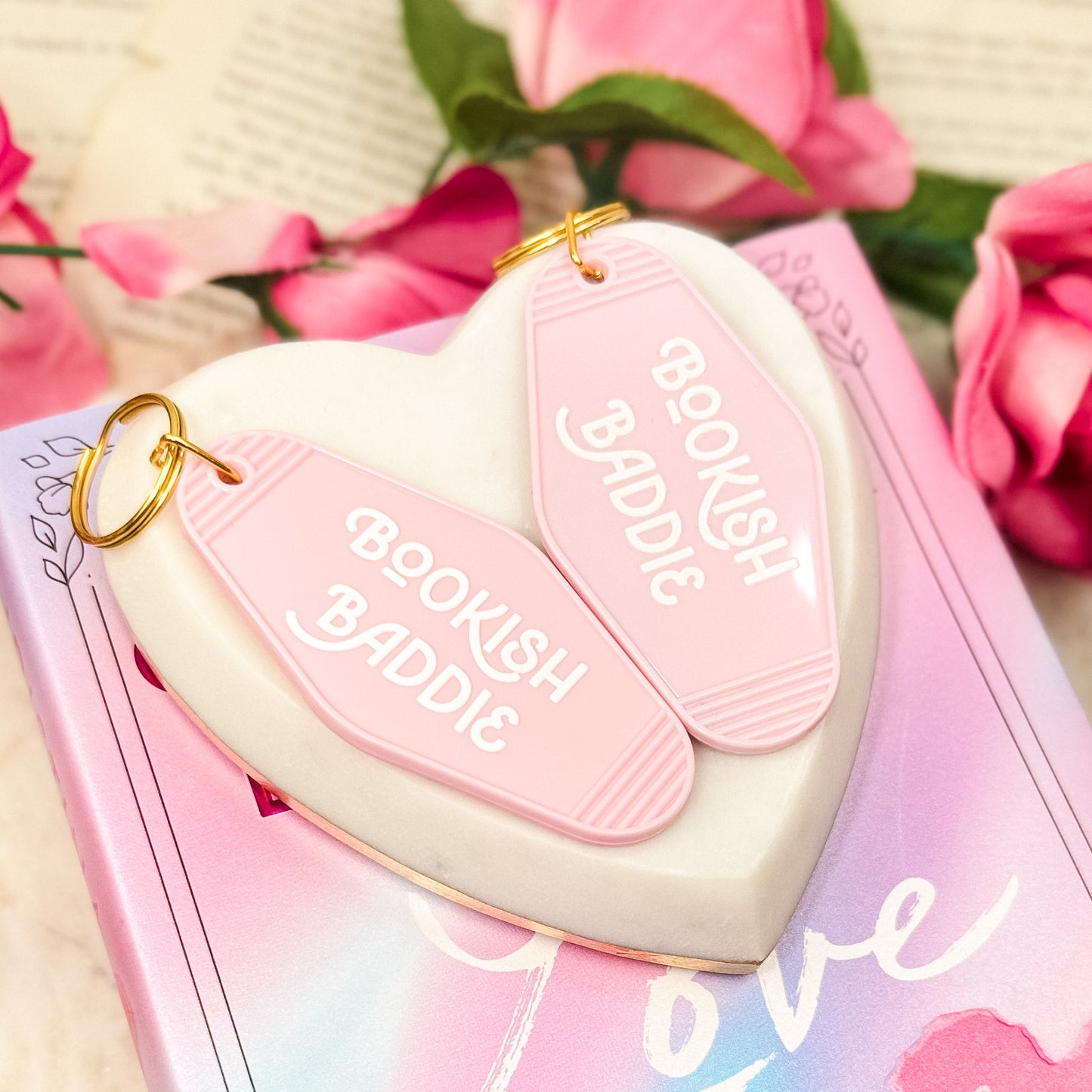 Bookish Baddie Motel Keychain