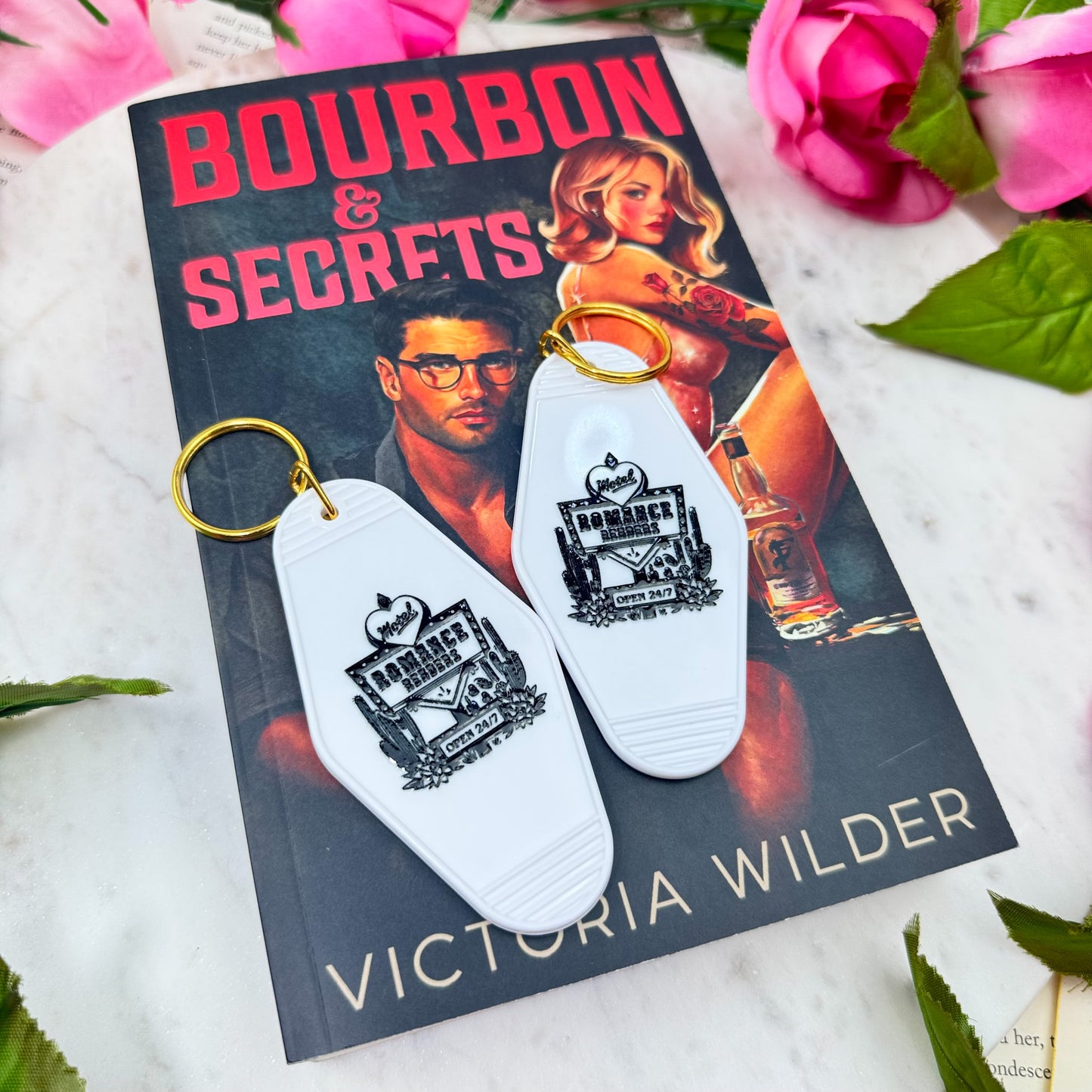 Romance Readers Motel Keychain | A Retro Bookish Accessory for Romance Novel Lovers