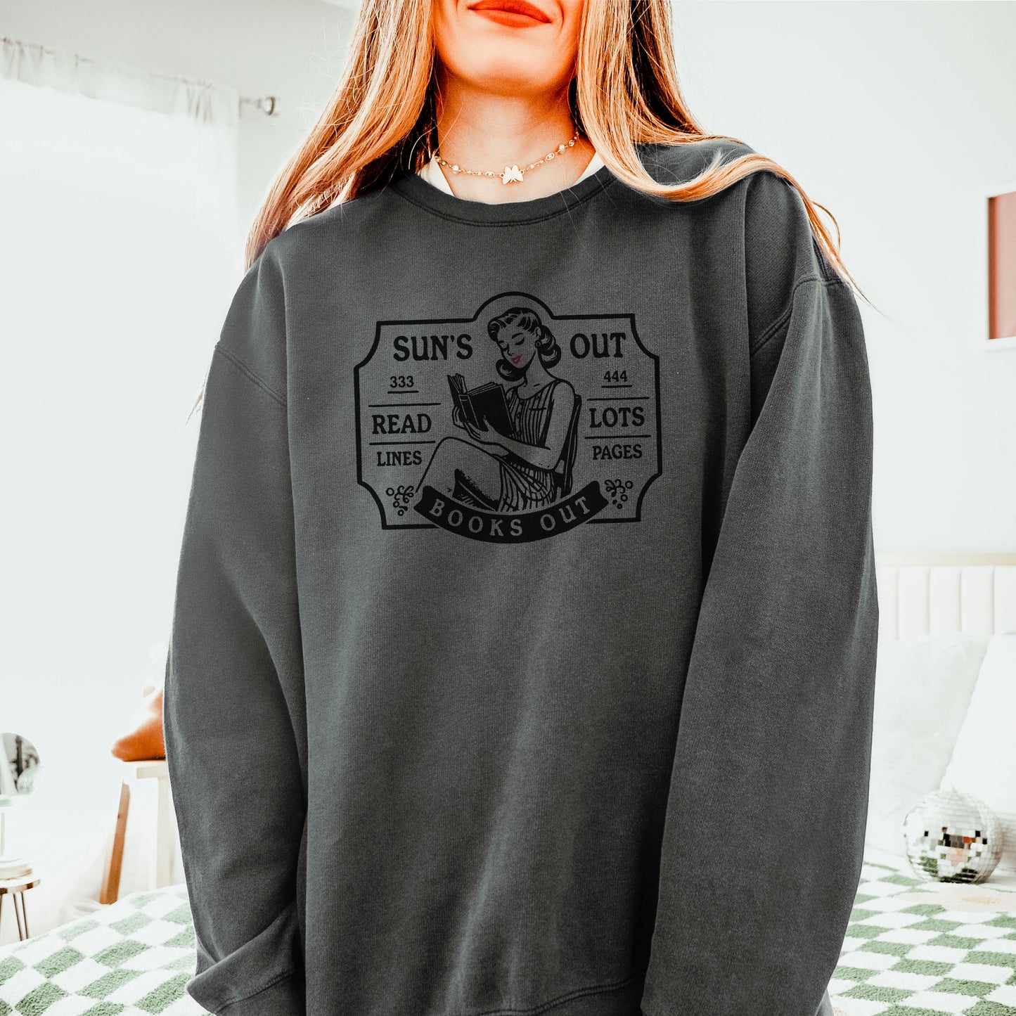 Sun’s Out Books Out Lightweight Comfort Colors Sweatshirt