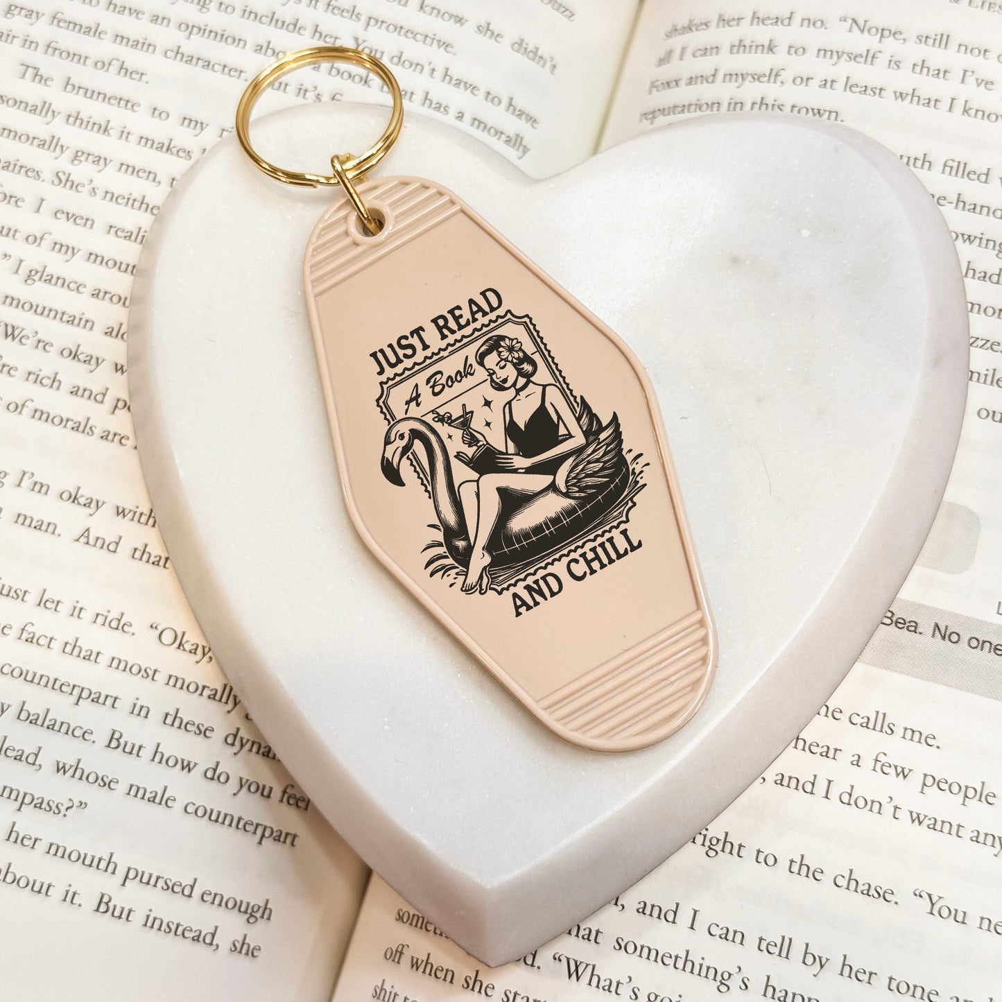 Hot Bookish Summer Motel Keychain