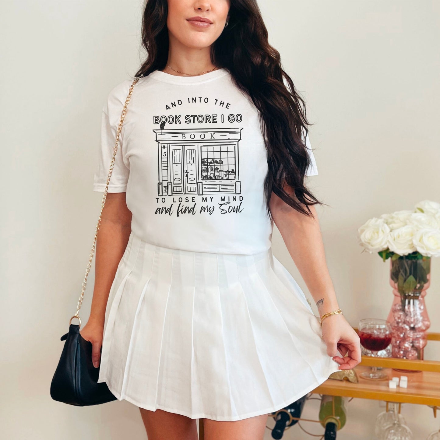 Into the Bookstore I Go Premium Shirt - Natalia’s Design Studio