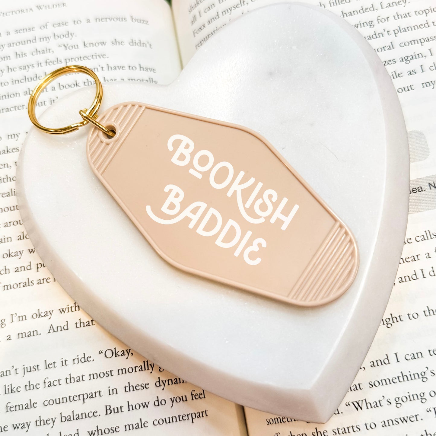 Bookish Baddie Motel Keychain