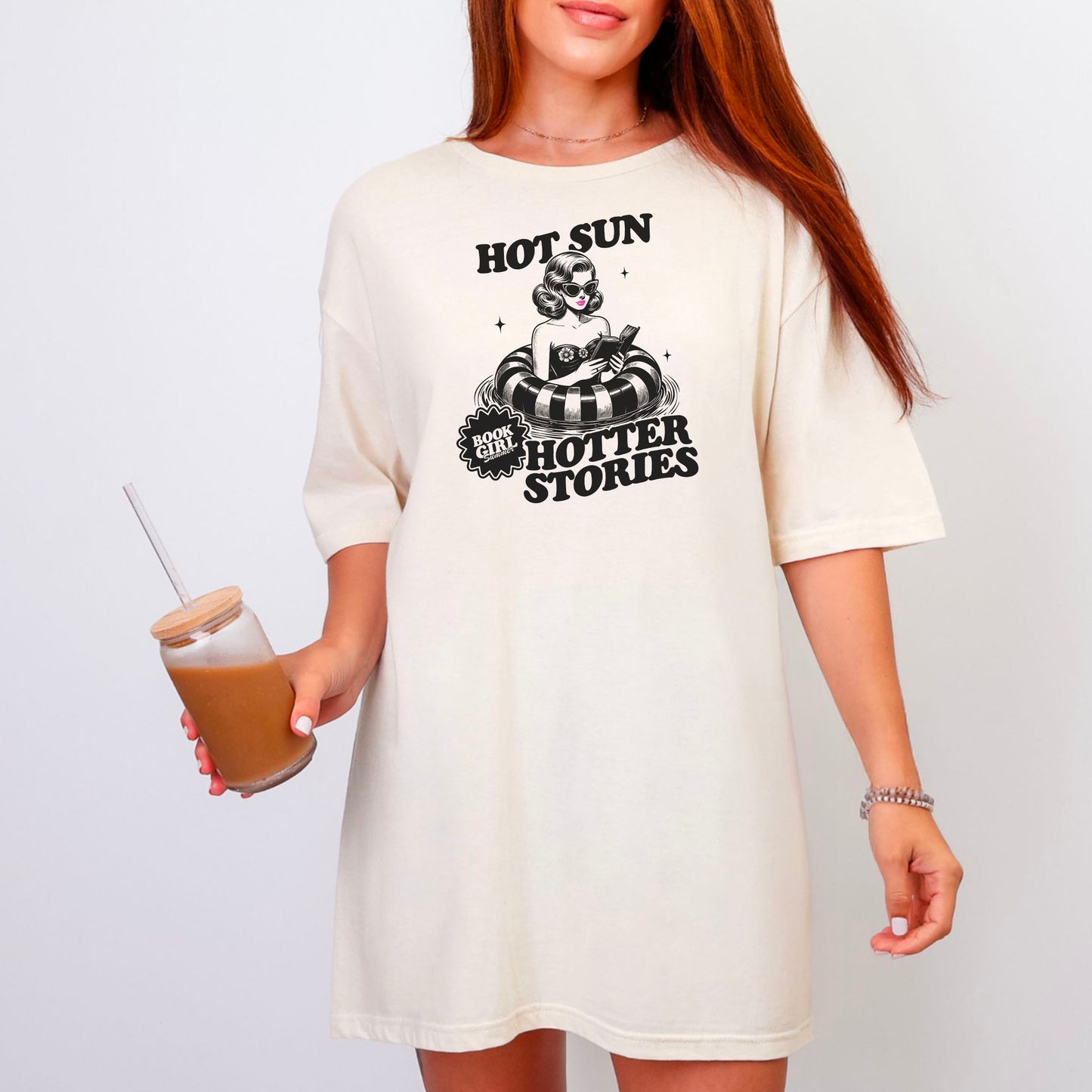 Hot Sun, Hotter Stories Comfort Colors Shirt | Retro Bookish Tee