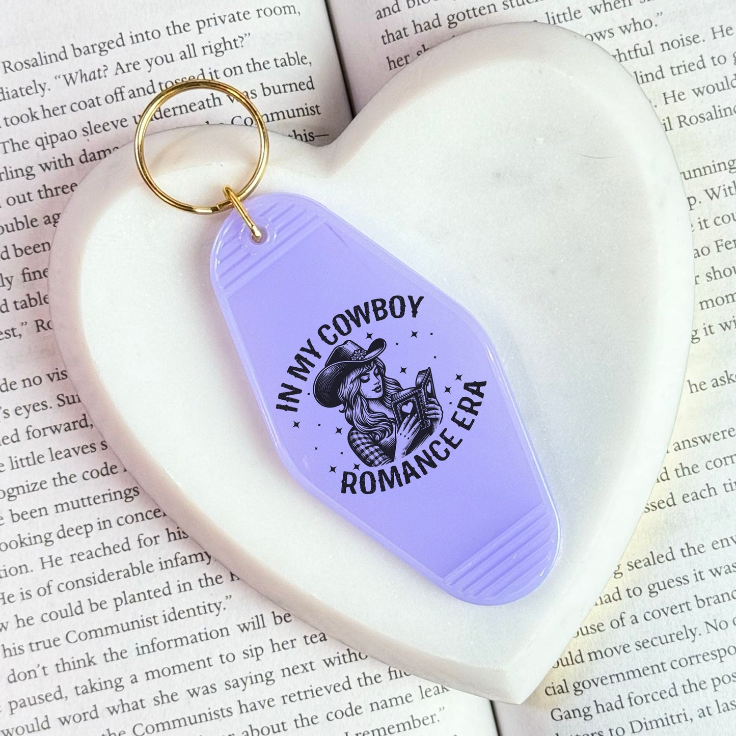 In My Cowboy Romance Era Motel Keychain