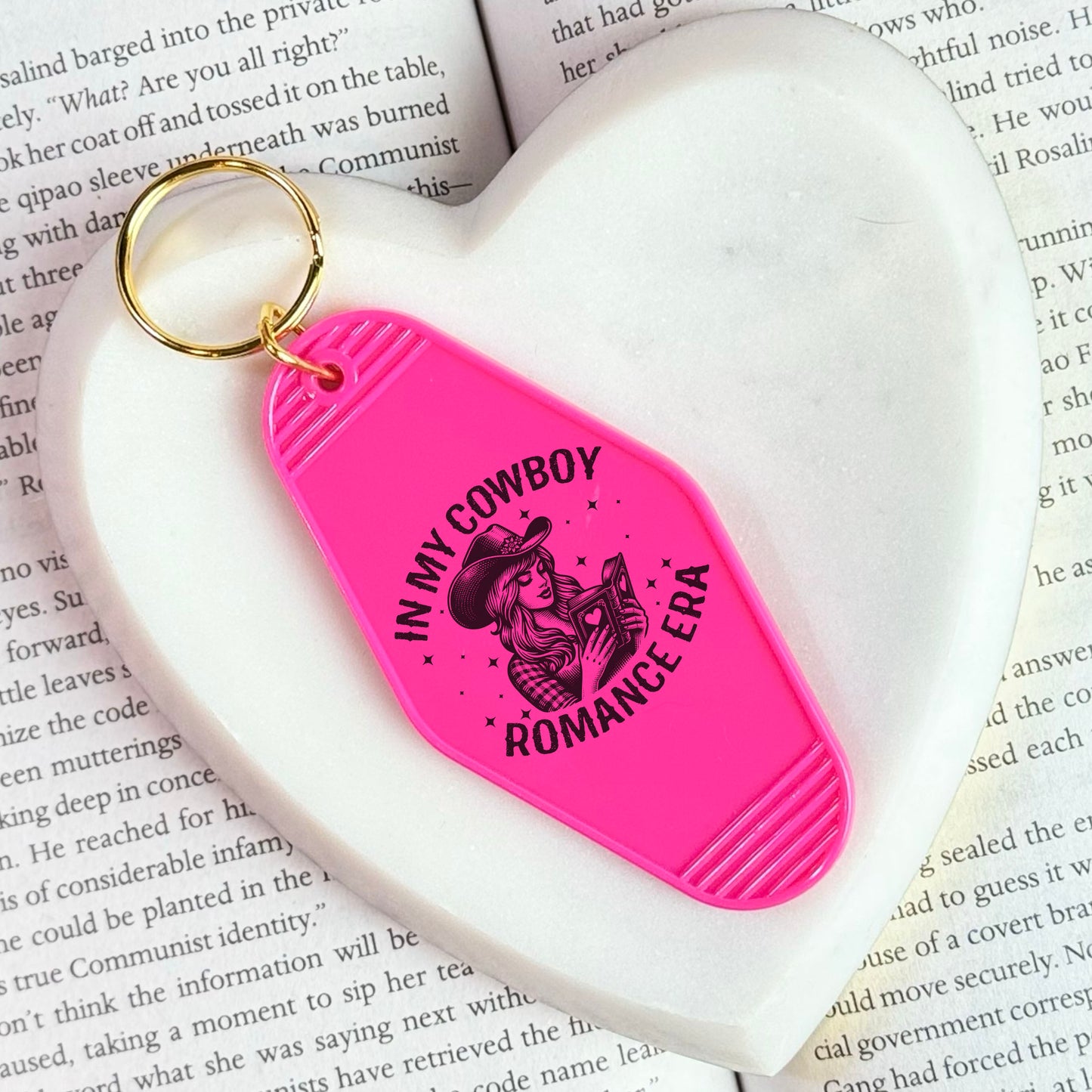 In My Cowboy Romance Era Motel Keychain
