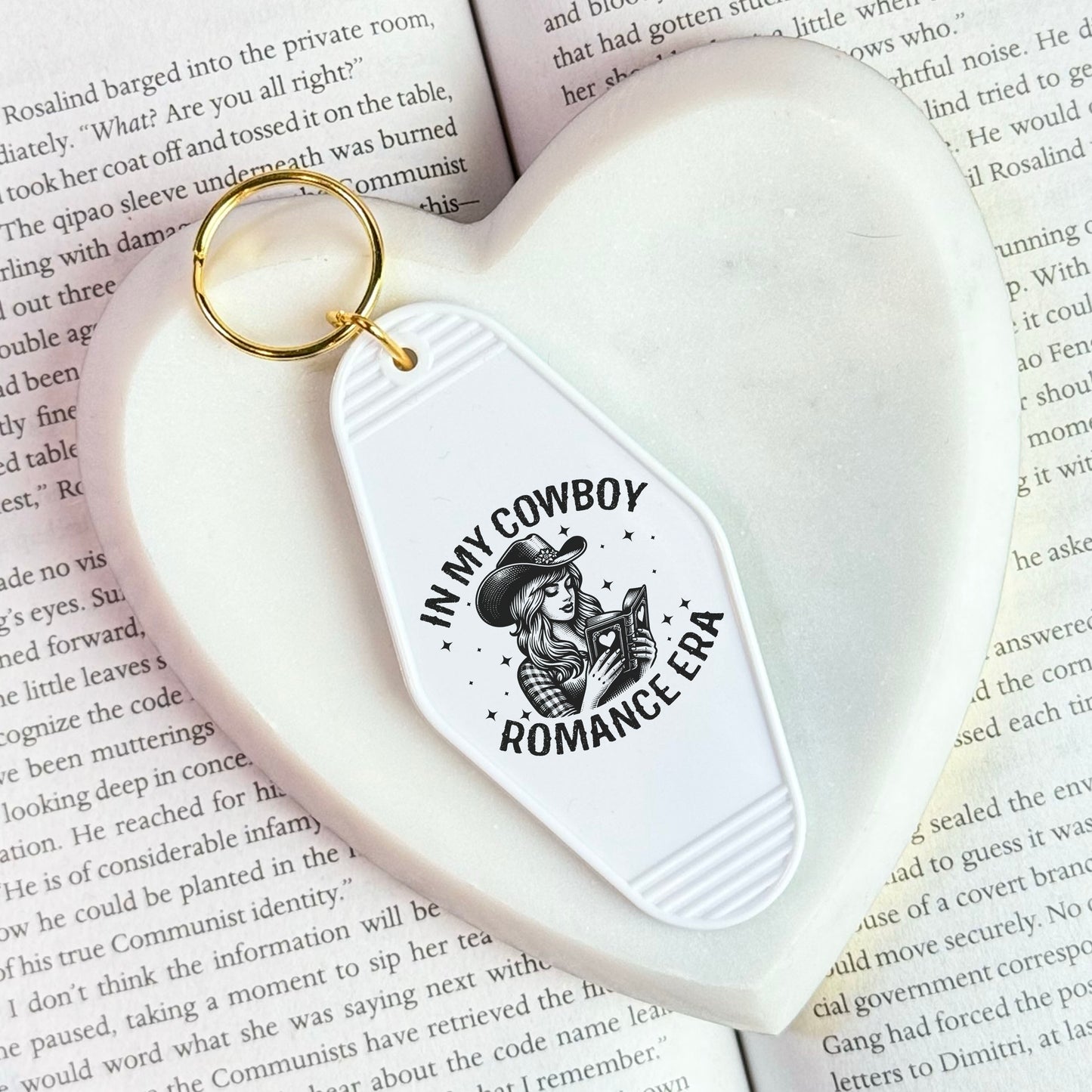 In My Cowboy Romance Era Motel Keychain