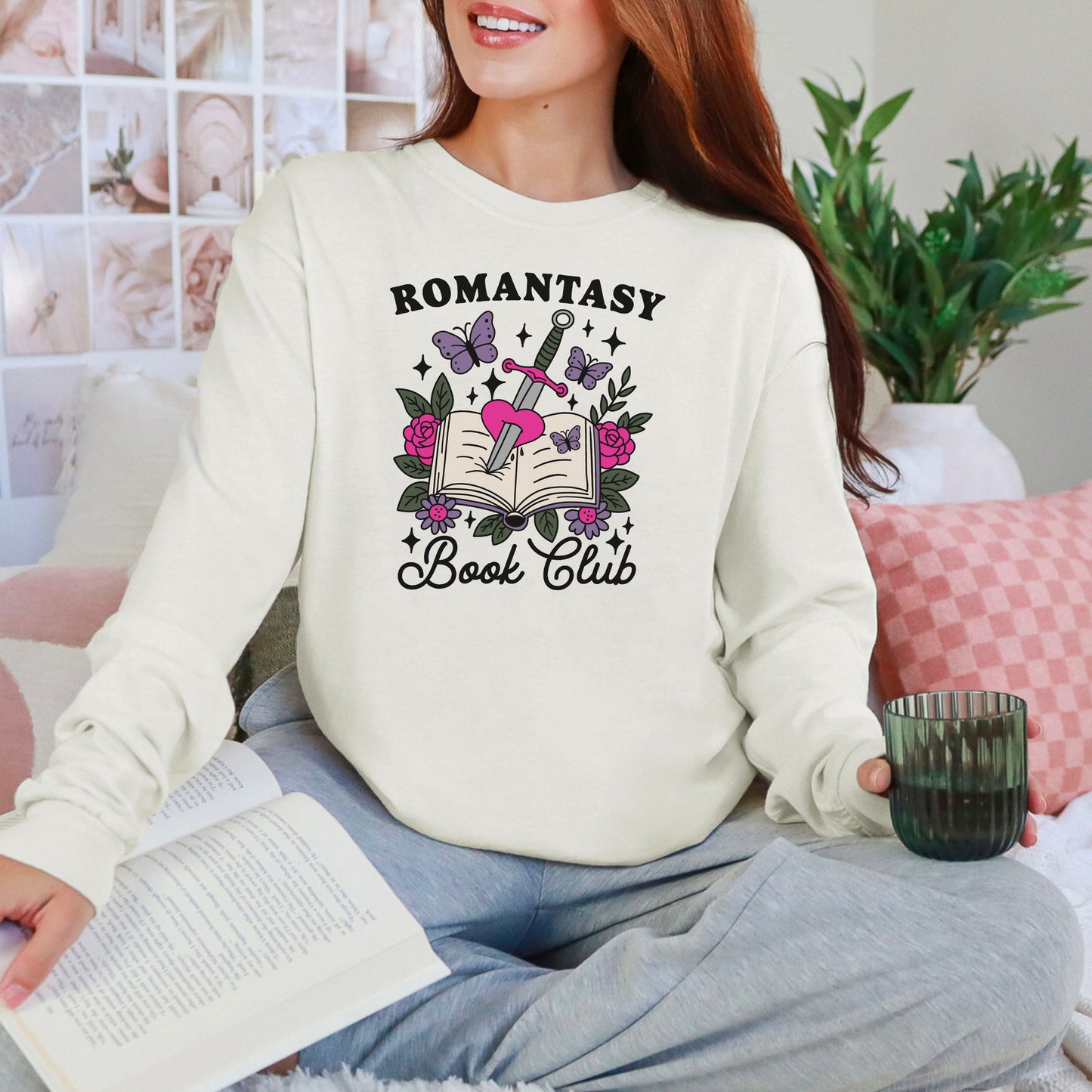 Romantasy Book Club Comfort Colors Long Sleeve Shirt
