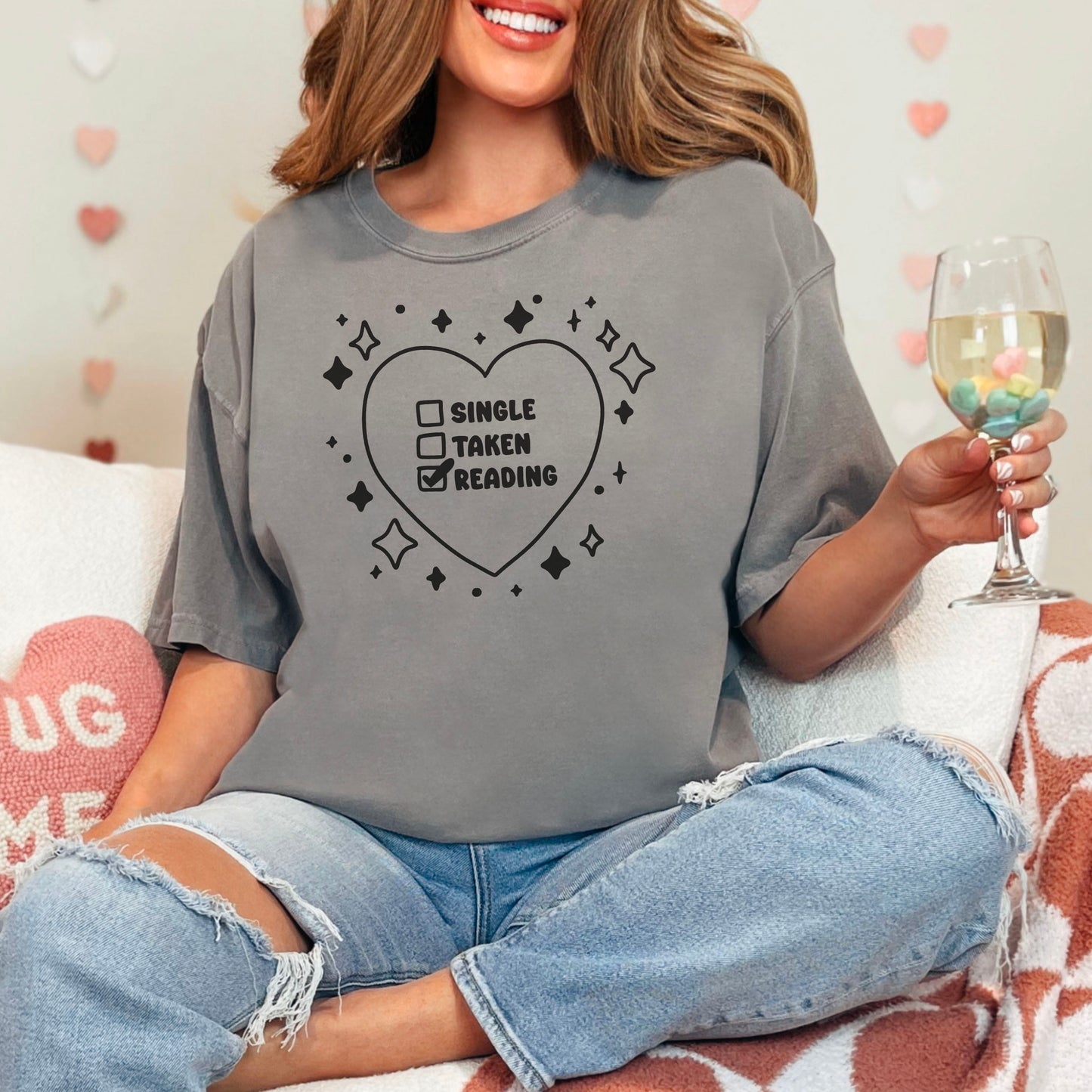 Single, Taken, Reading Premium Shirt - Natalia’s Design Studio