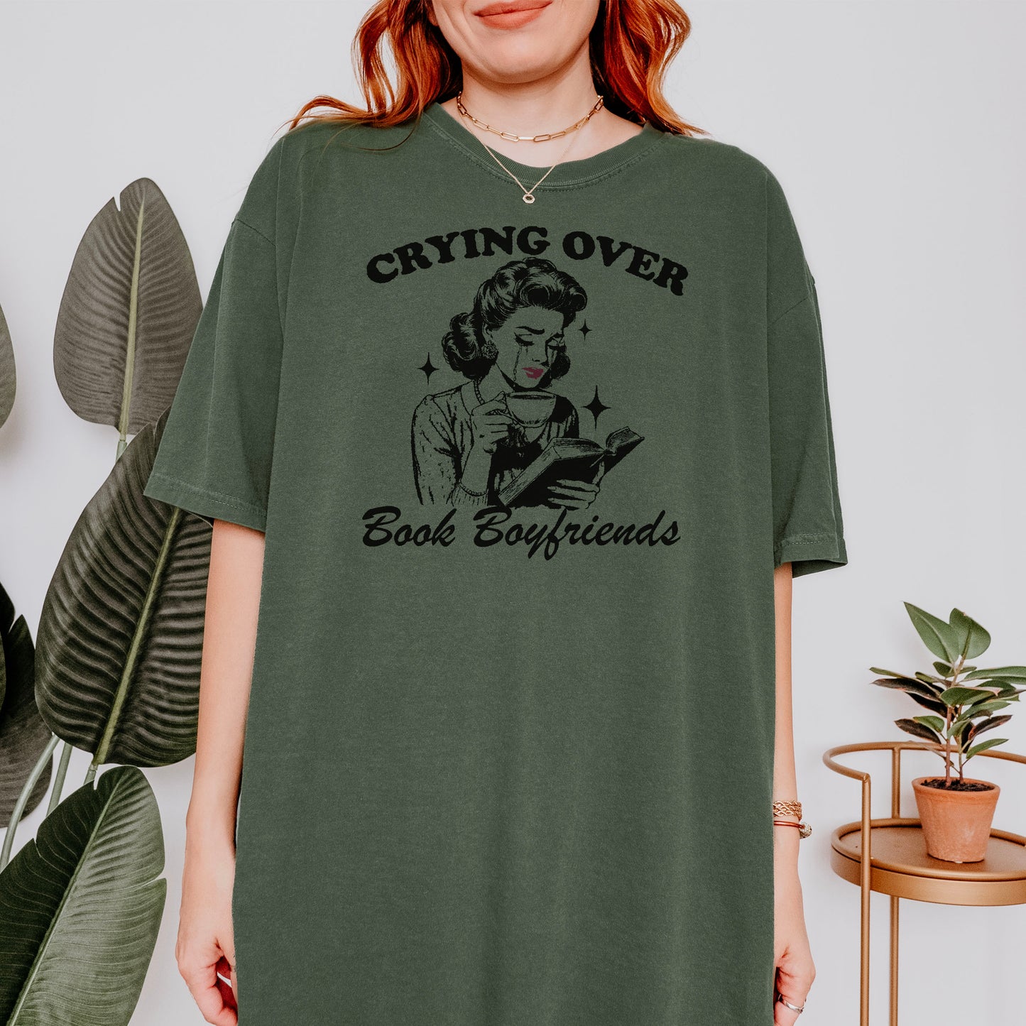 Crying Over Book Boyfriends Premium Shirt