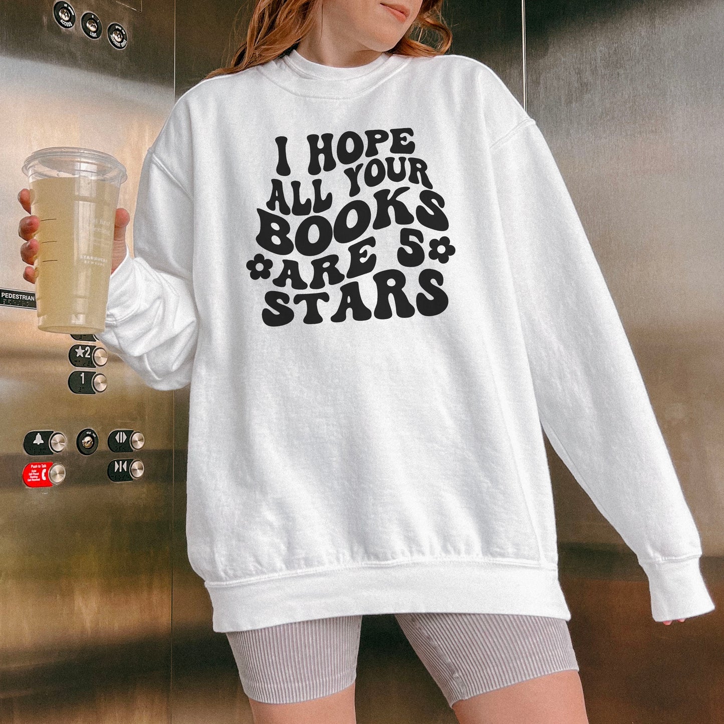 I Hope All Your Books Are 5 Stars Premium Sweatshirt - Natalia’s Design Studio