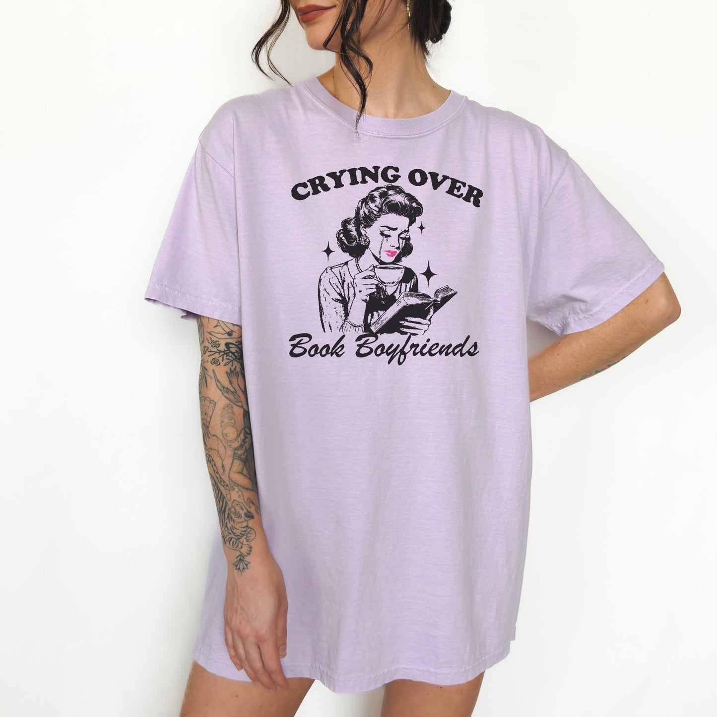 Crying Over Book Boyfriends Premium Shirt