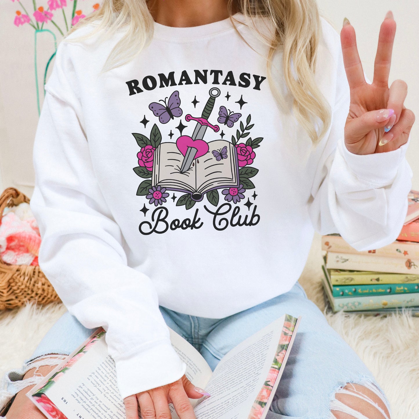 Romantasy Book Club Comfort Colors Sweatshirt