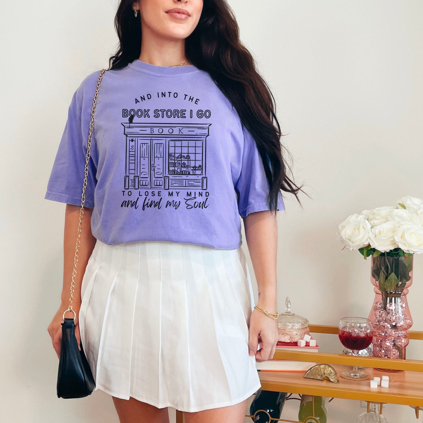 Into the Bookstore I Go Comfort Colors Shirt | Premium Heavyweight Bookish Tee for Cozy and Stylish Bookstore Adventures