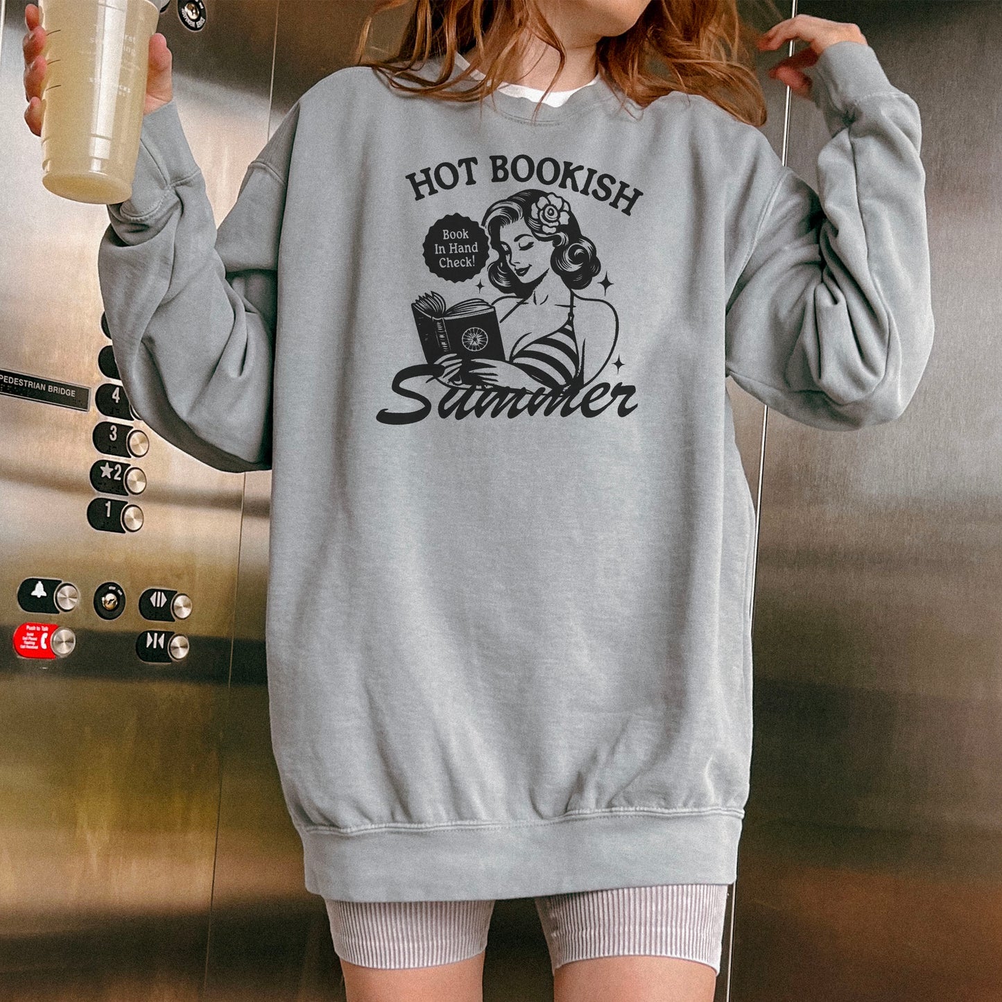Hot Bookish Summer Premium Comfort Colors Sweatshirt