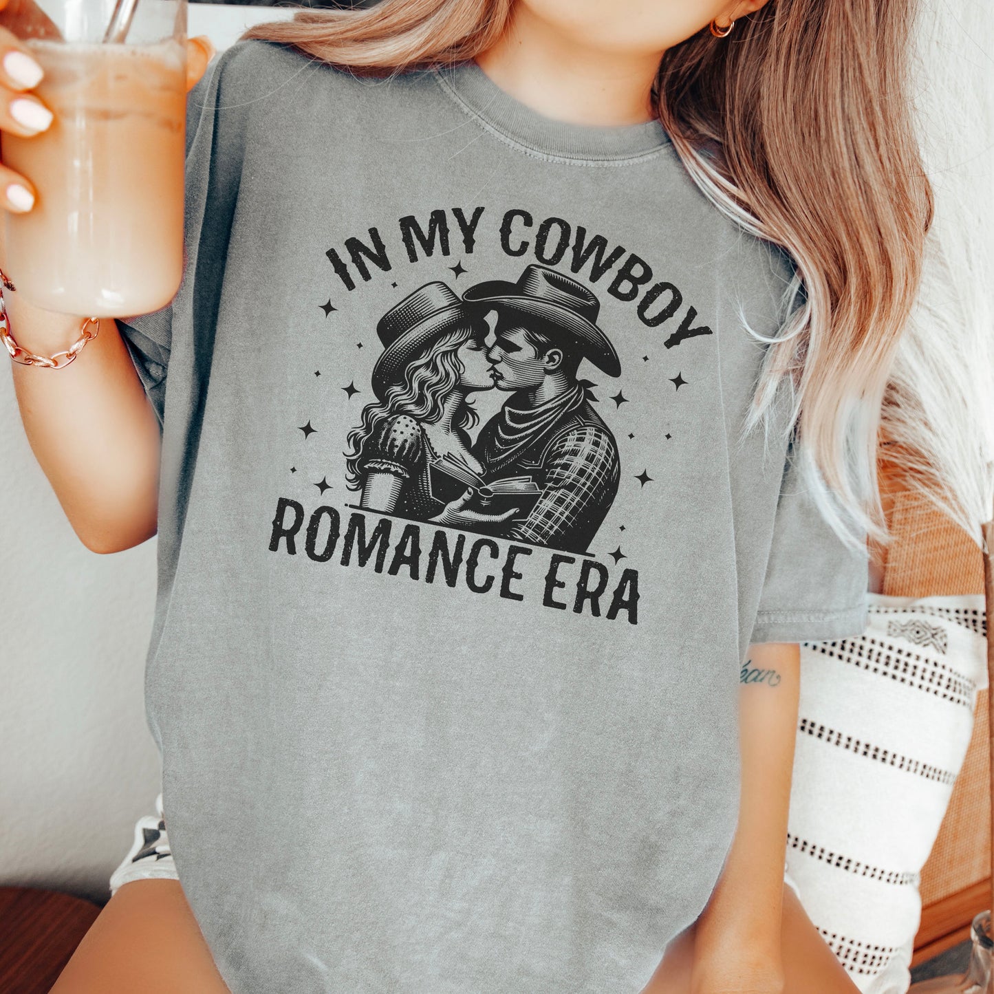 In My Cowboy Romance Era (Couple) Comfort Colors Shirt