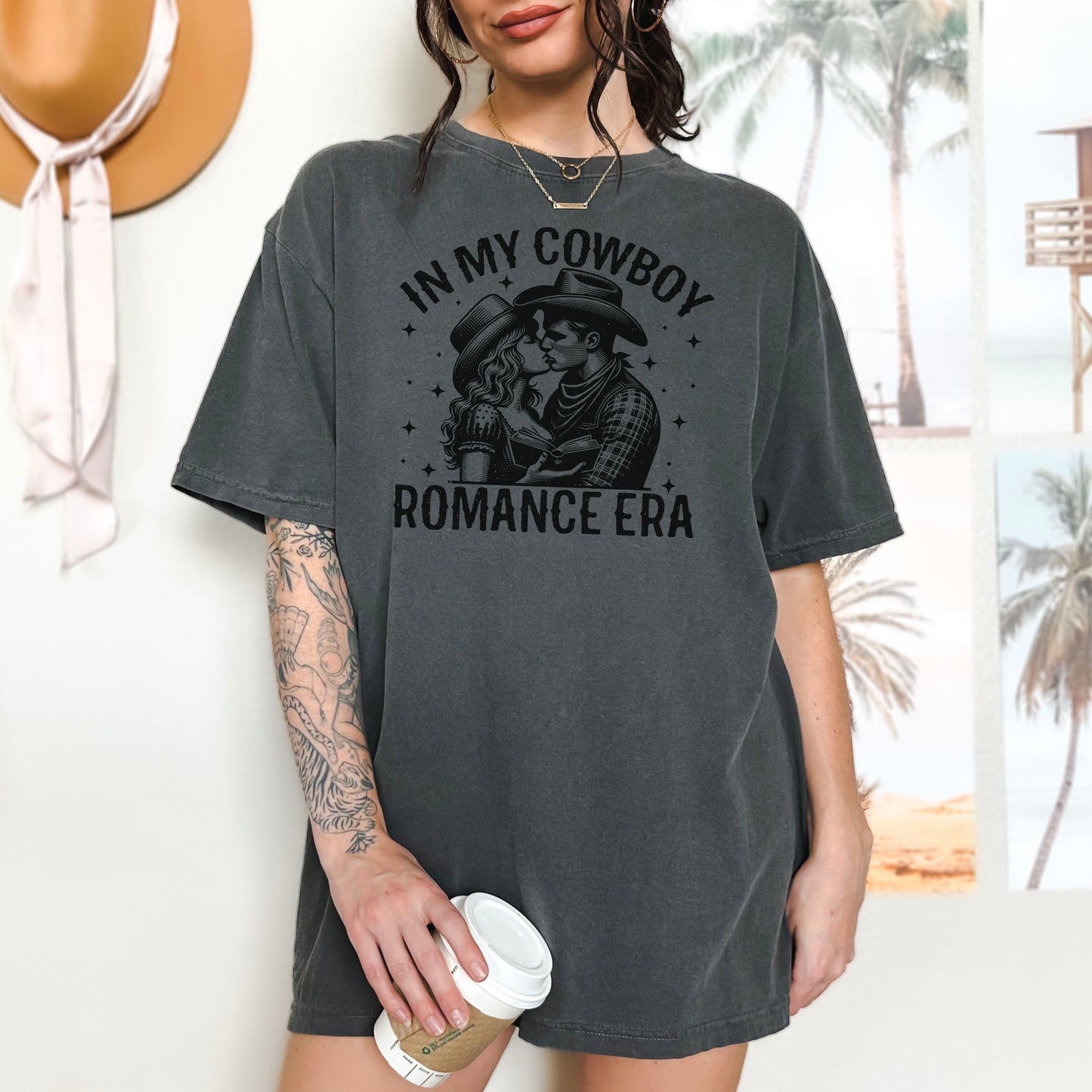 In My Cowboy Romance Era (Couple) Comfort Colors Shirt