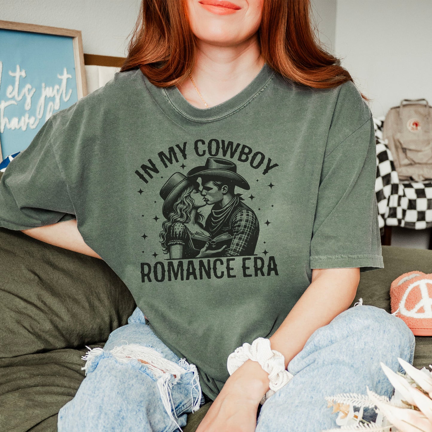 In My Cowboy Romance Era (Couple) Comfort Colors Shirt