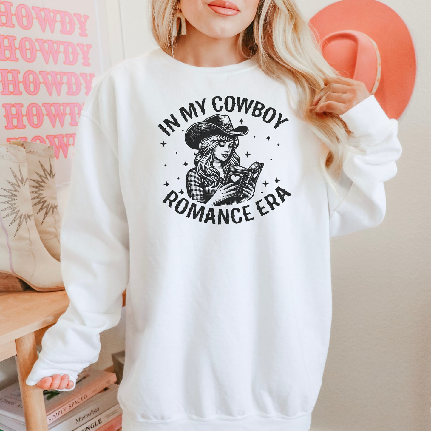 In My Cowboy Romance Era Comfort Colors Sweatshirt