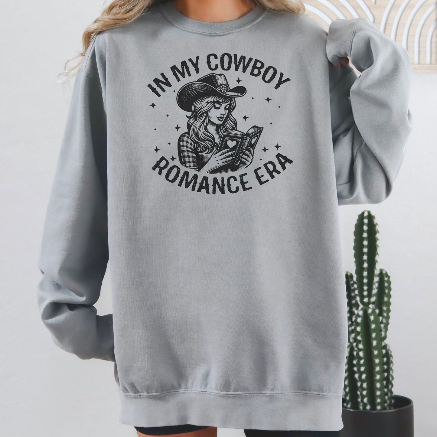 In My Cowboy Romance Era Comfort Colors Sweatshirt