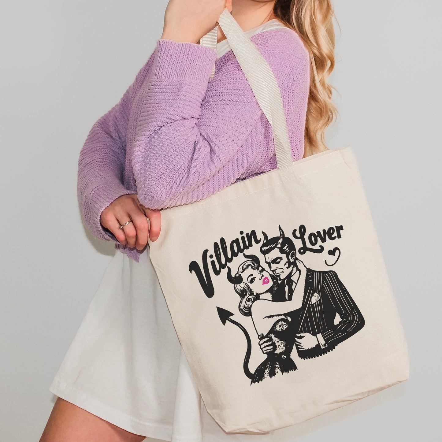 Villain Lover Bookish Canvas Tote Bag