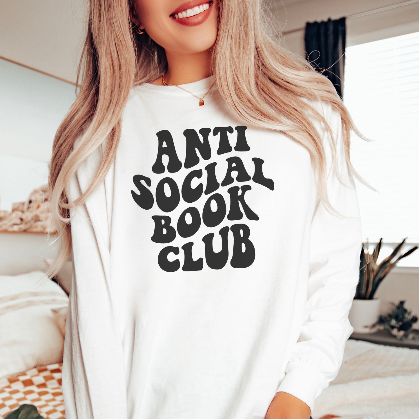 Anti Social Book Club Premium Long Sleeve Shirt - Natalia’s Design Studio
