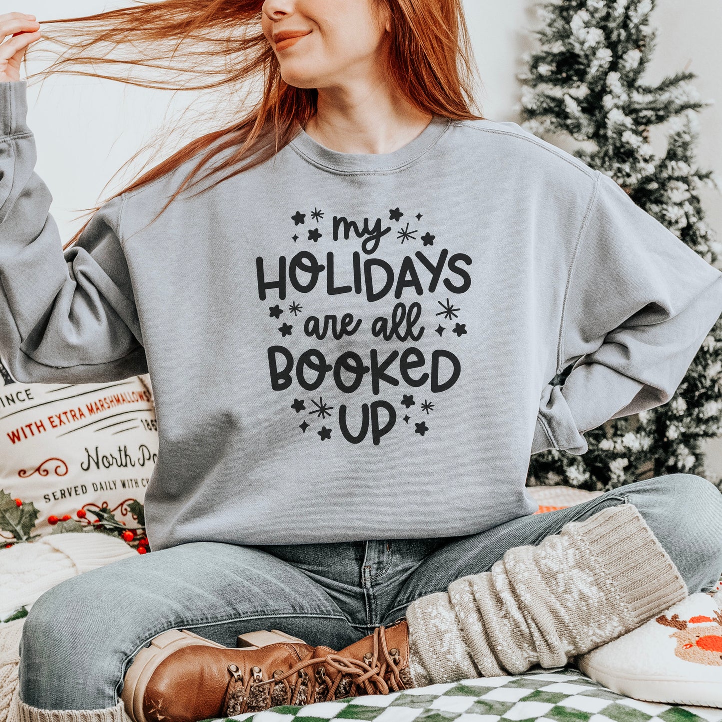 My Holidays are all Booked Premium Sweatshirt - Natalia’s Design Studio