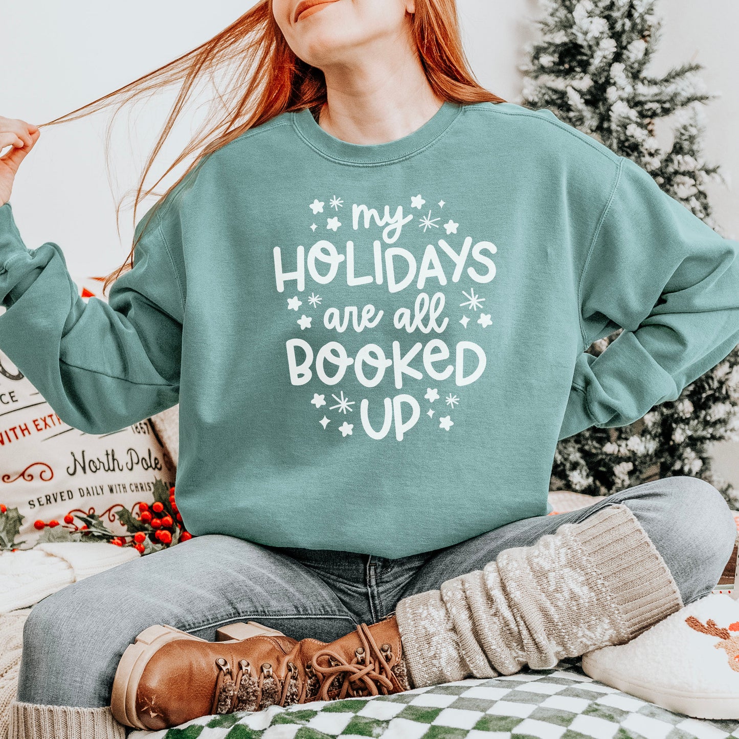 My Holidays are all Booked Premium Sweatshirt - Natalia’s Design Studio