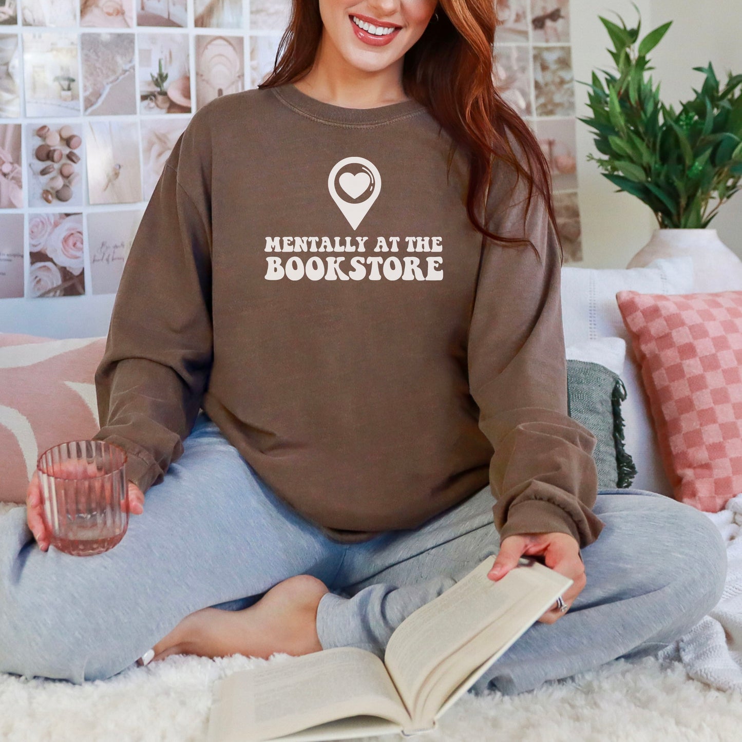 Mentally at the Bookstore Premium Long Sleeve T-Shirt