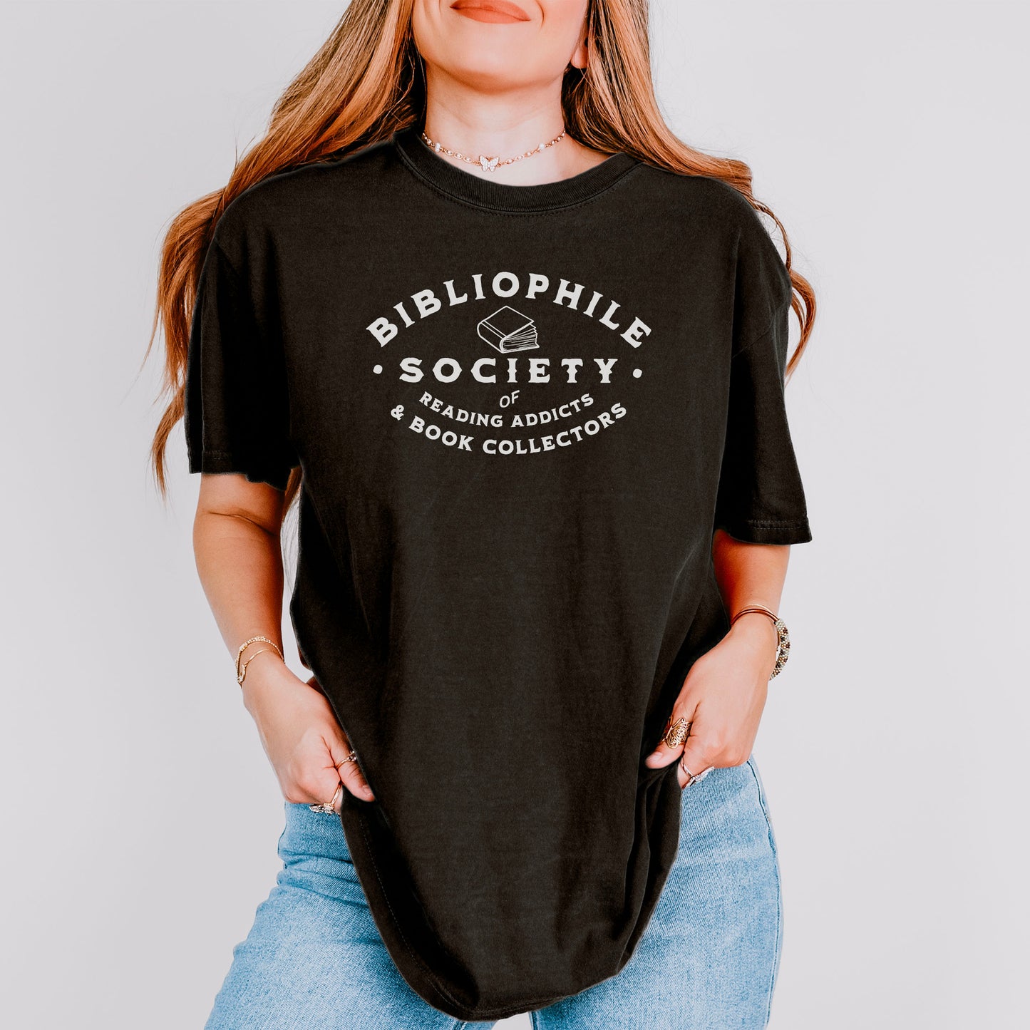 Bibliophile Society Comfort Colors Heavyweight Shirt | Perfect for Readers and Book Collectors
