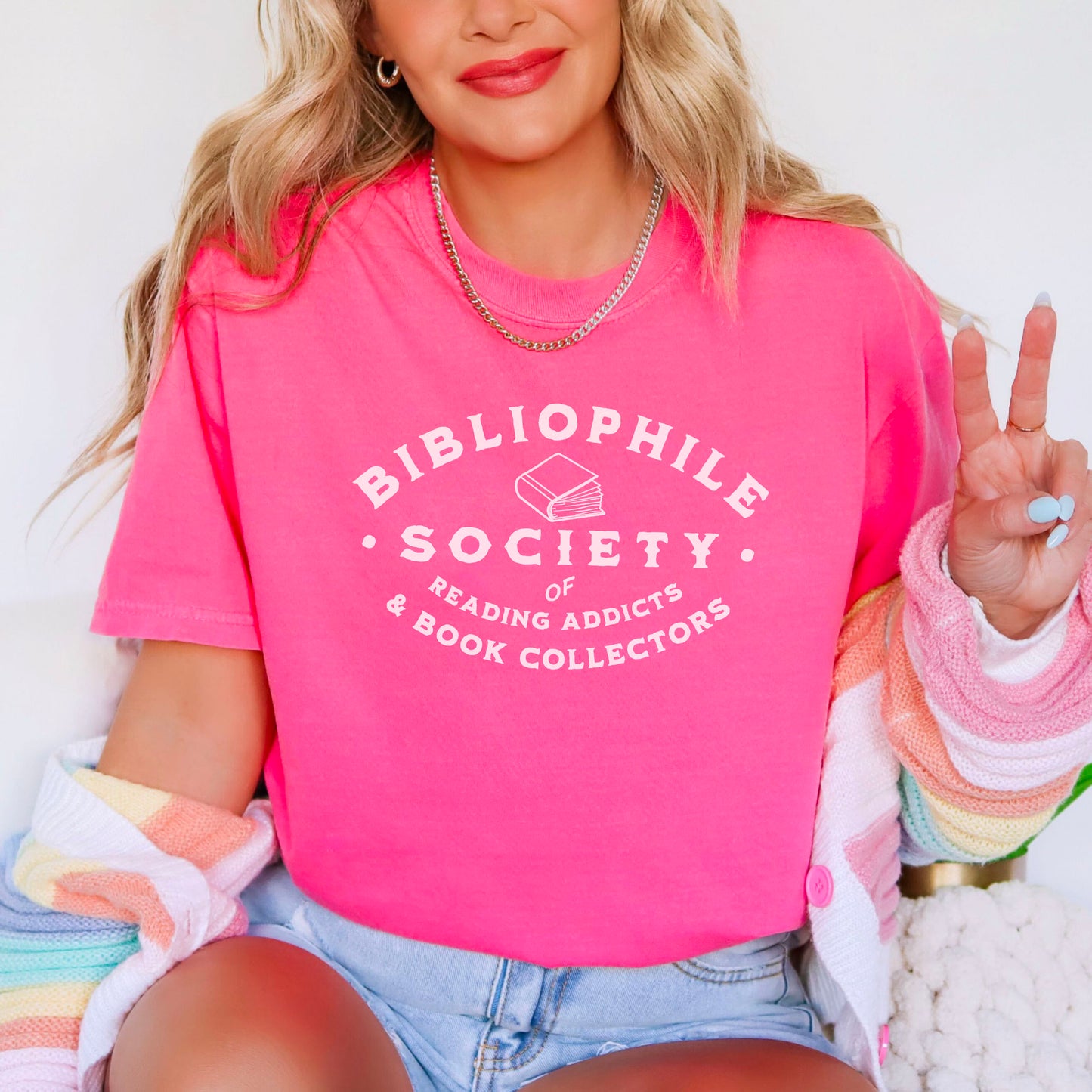 Bibliophile Society Comfort Colors Heavyweight Shirt | Perfect for Readers and Book Collectors
