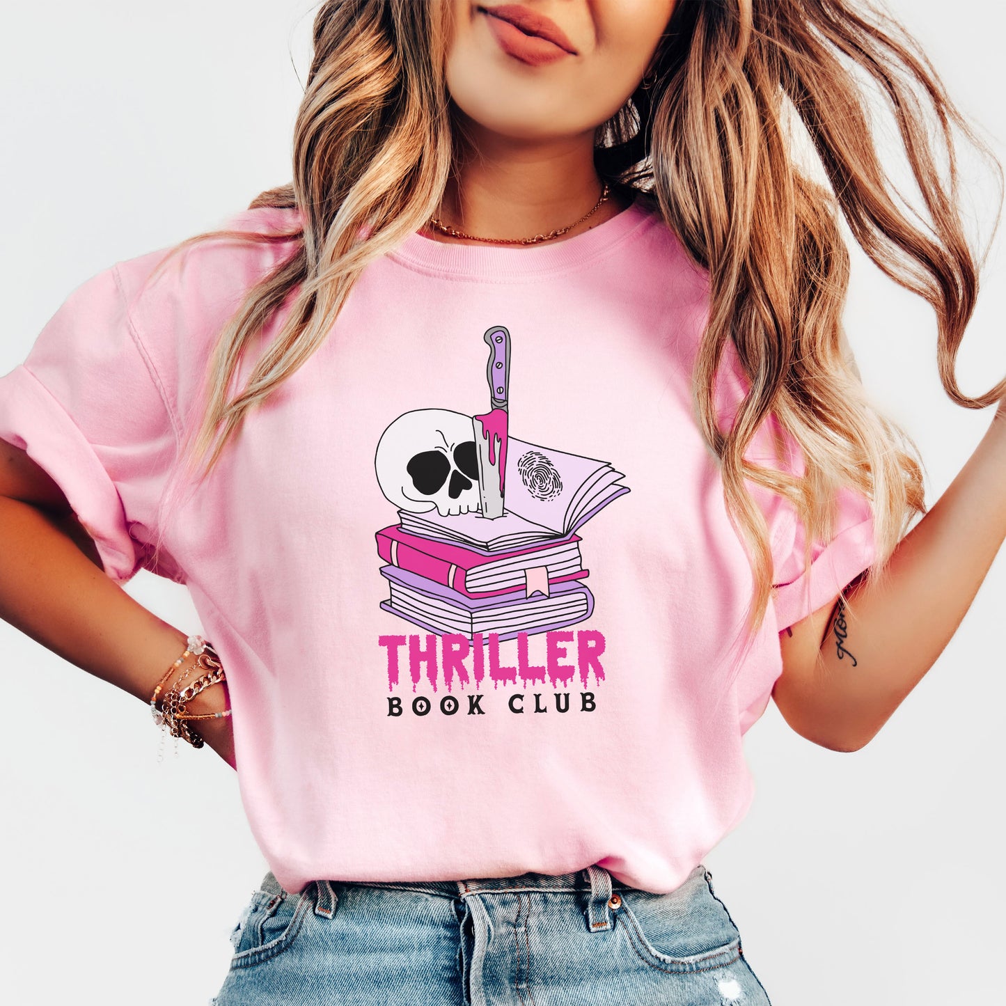 Thriller Book Club - Comfort Colors Heavyweight Shirt for Mystery Lovers