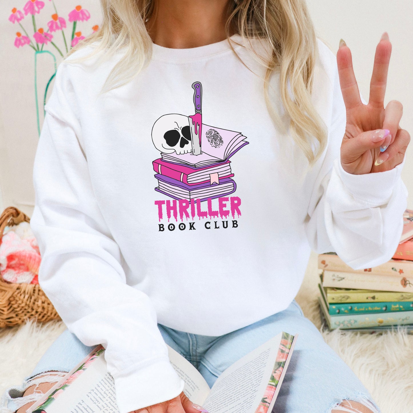 Thriller Book Club Heavyweight Sweatshirt for Mystery Lovers