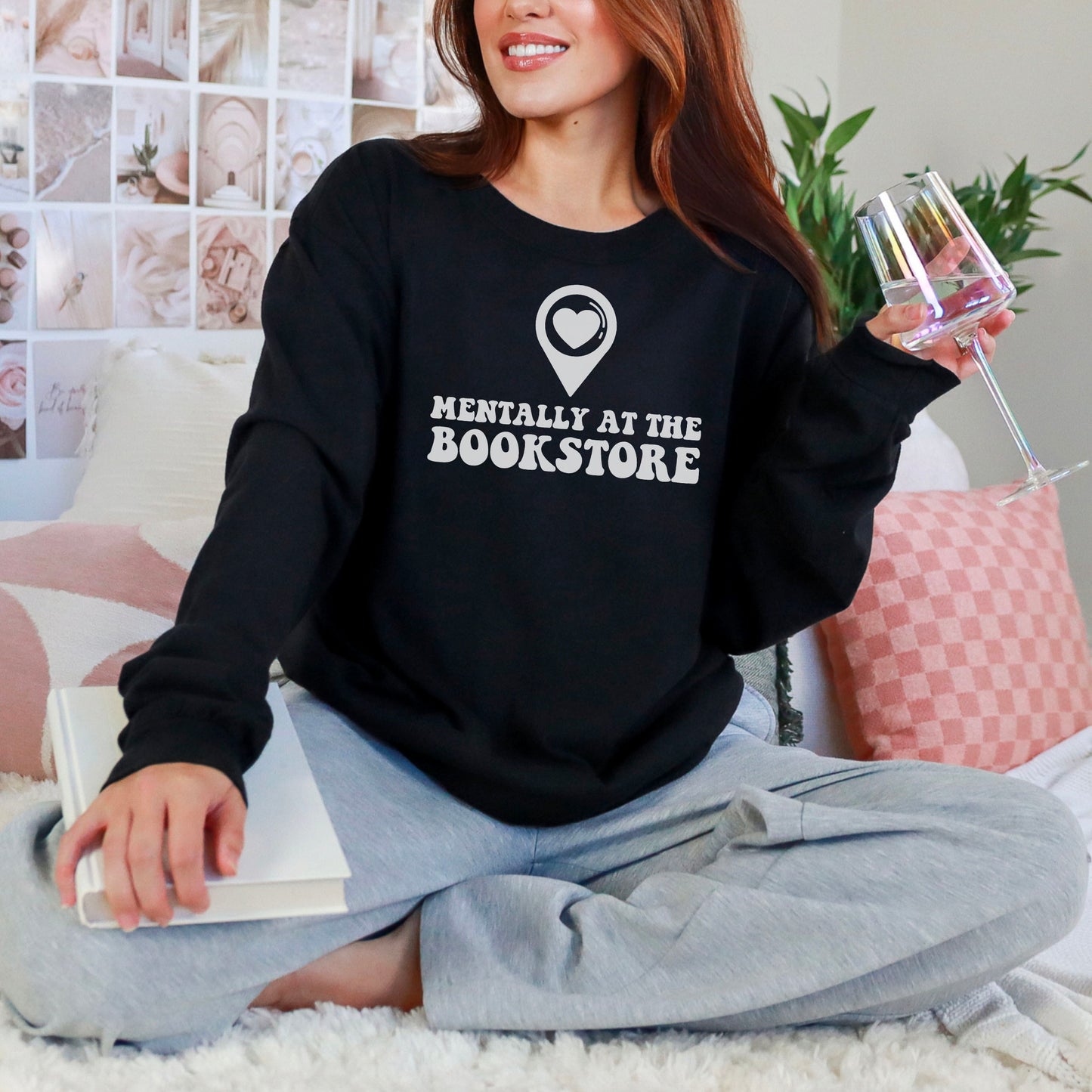 Mentally at the Bookstore Premium Long Sleeve T-Shirt