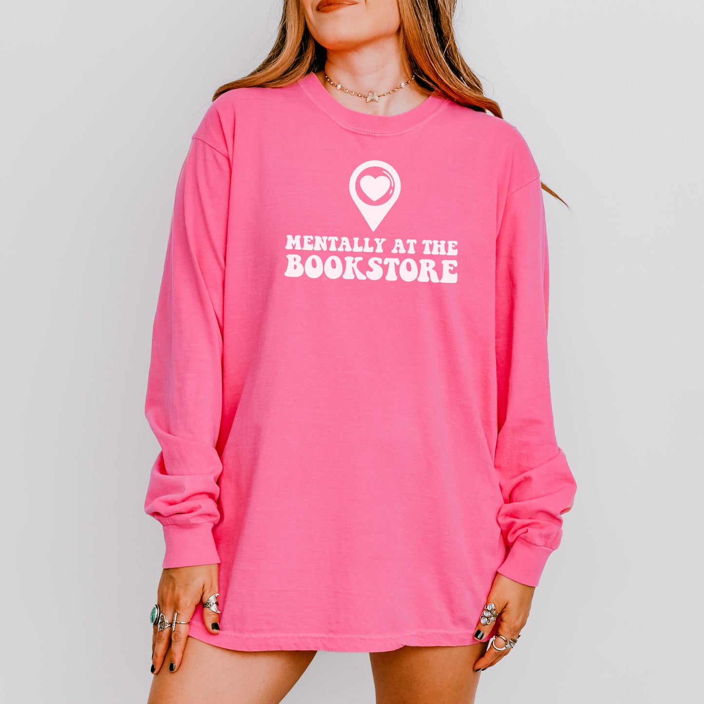 Mentally at the Bookstore Premium Long Sleeve T-Shirt