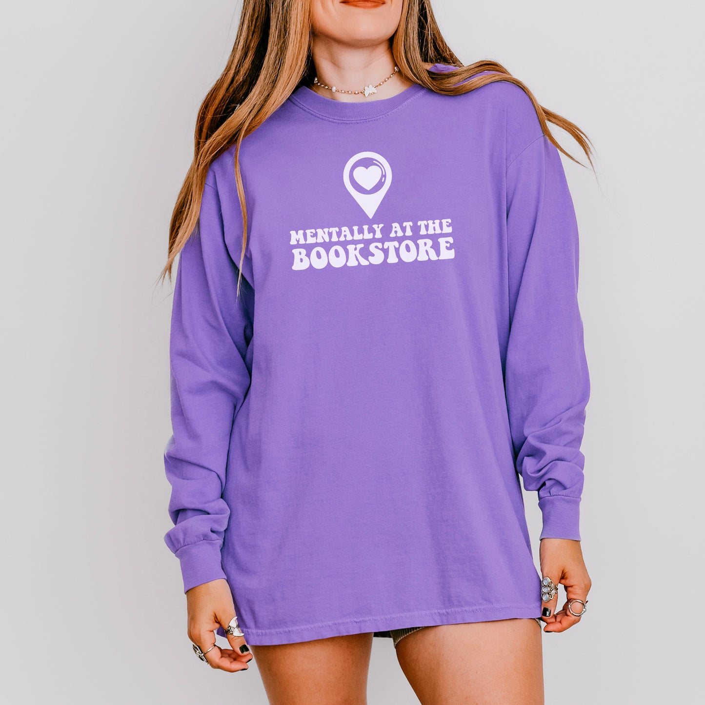 Mentally at the Bookstore Premium Long Sleeve T-Shirt