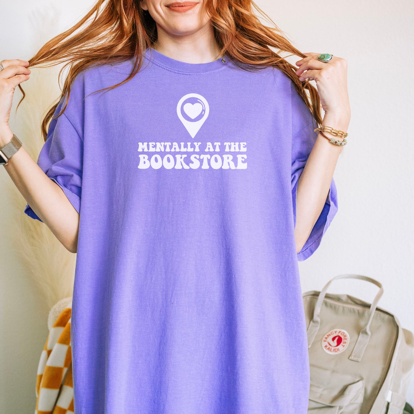 Mentally at the Bookstore Premium Comfort Colors Shirt for Book Lovers