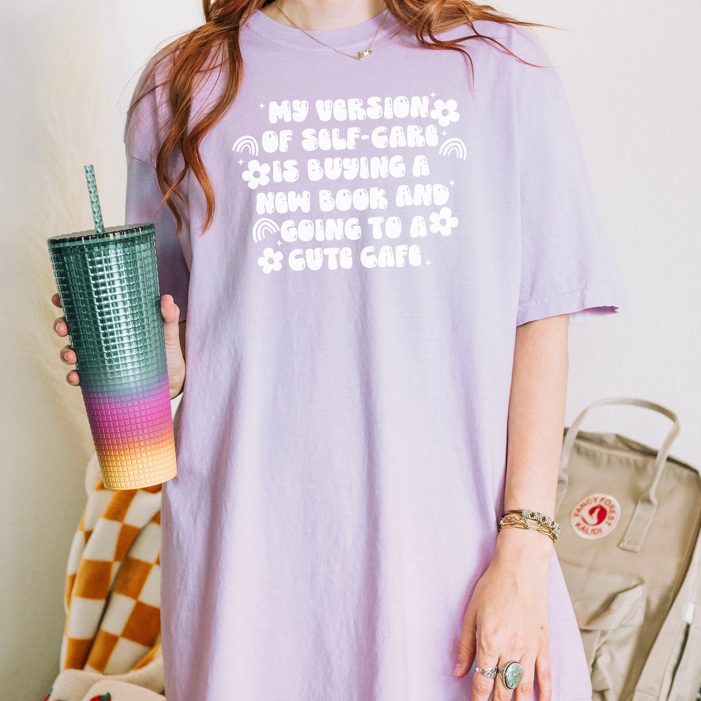 My Version Of Self Care Is Buying a New Book and Going to A Cute Cafe Premium T-Shirt
