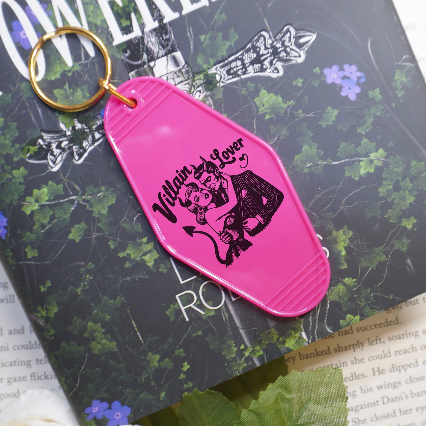 Villain Lover Bookish Motel Keychain