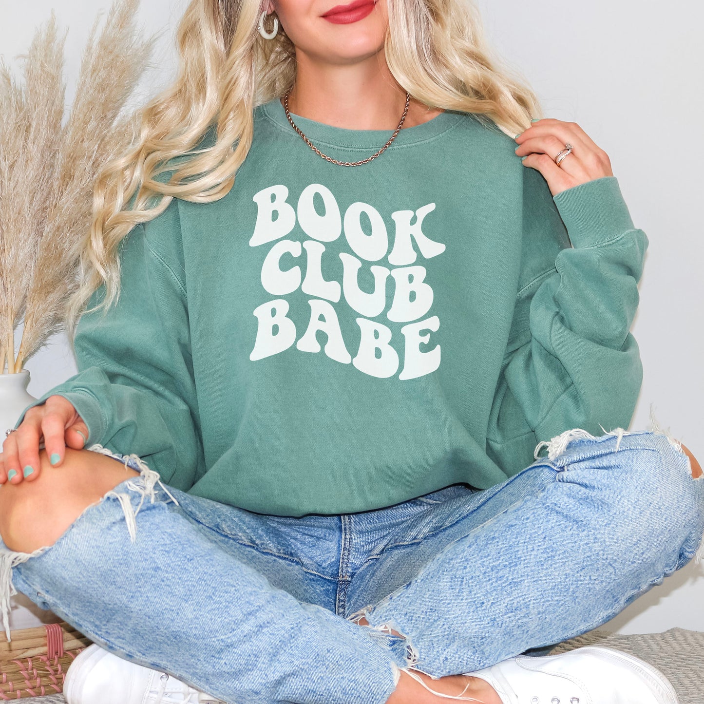 Book Club Babe Comfort Colors Heavyweight Sweatshirt | Perfect for Bookish Fashion Lovers