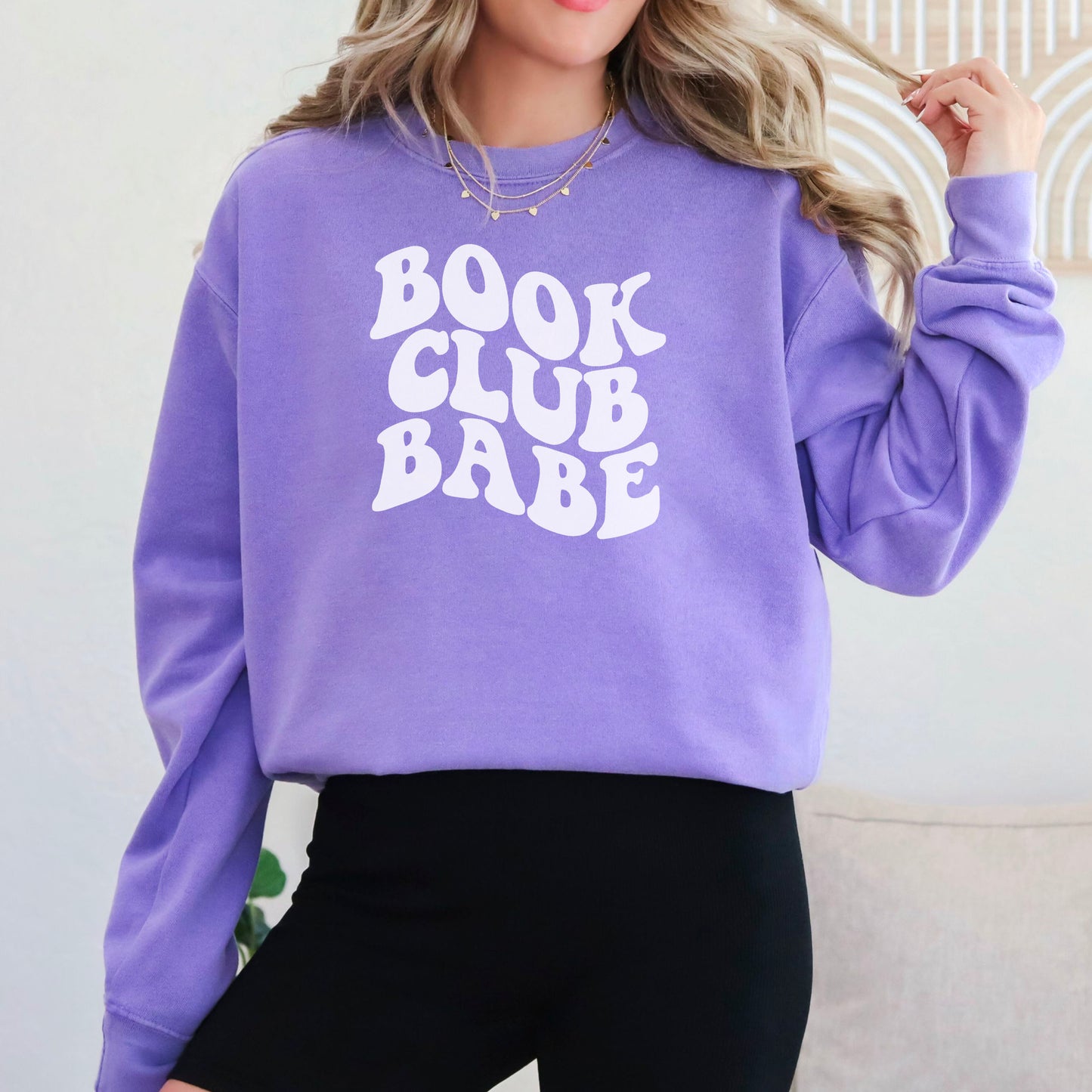 Book Club Babe Comfort Colors Heavyweight Sweatshirt | Perfect for Bookish Fashion Lovers