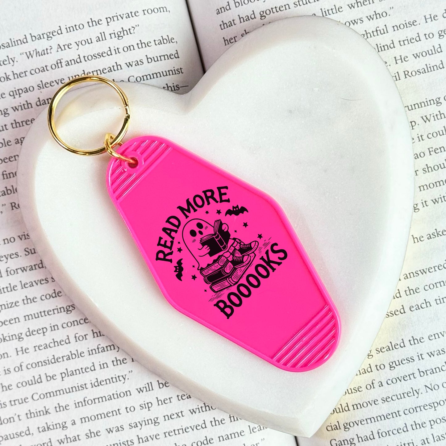 Read More Boooooks Motel Keychain