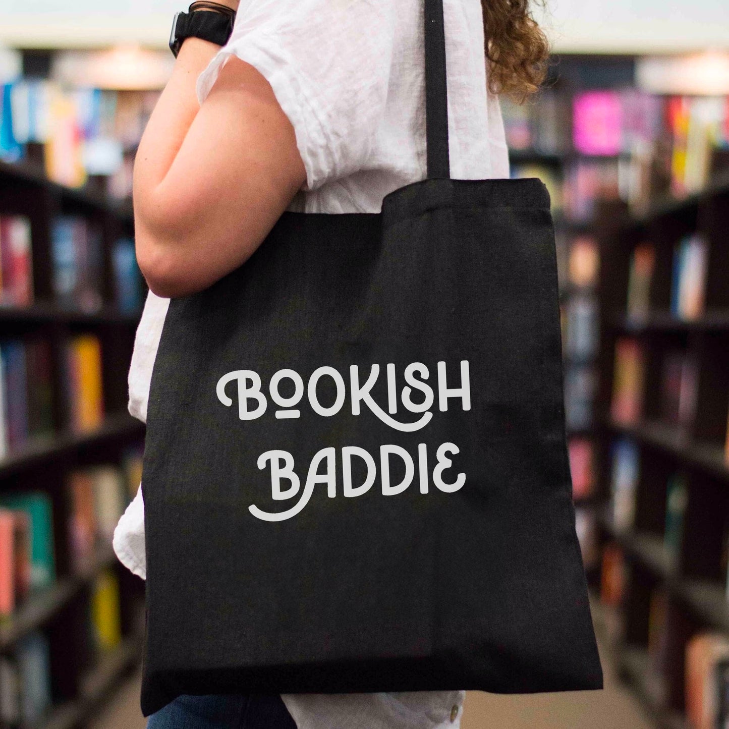 Bookish Baddie Canvas Tote Bag | Reader's Perfect Companion