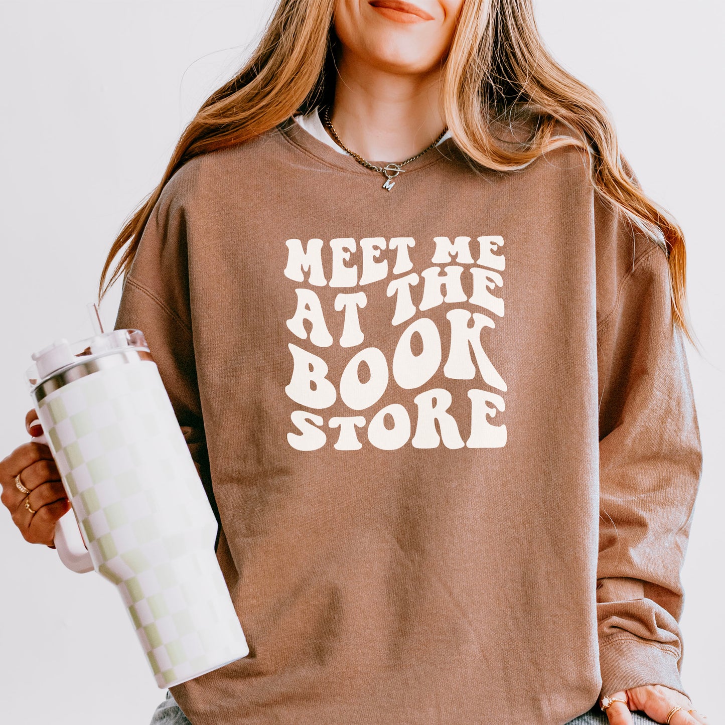 Meet Me at the Bookstore Lightweight Comfort Colors Sweatshirt | The Ultimate Bookish Style for Bookstore Trips