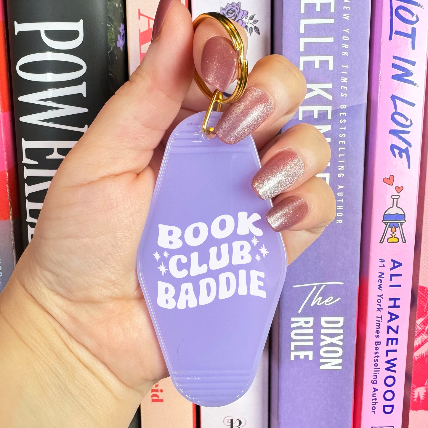 Book Club Baddie Motel Keychain