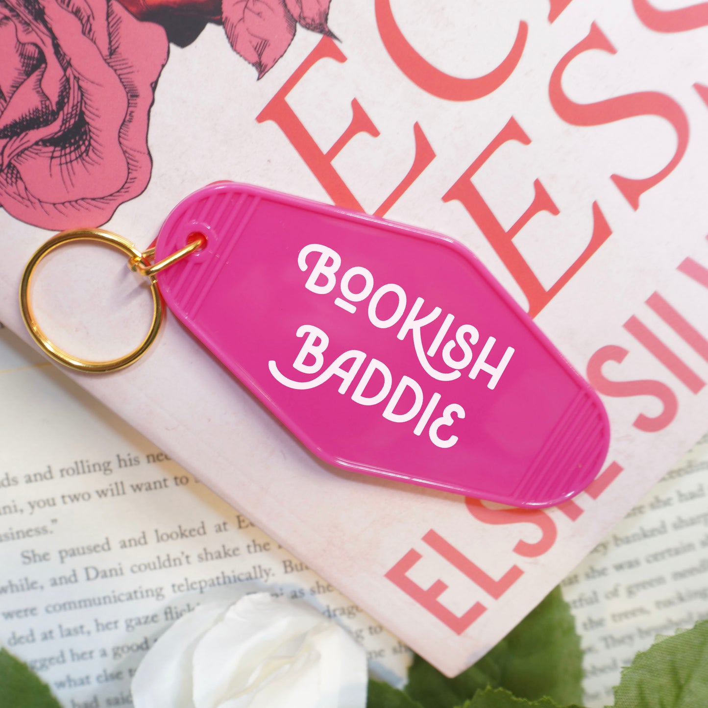 Bookish Baddie Motel Keychain