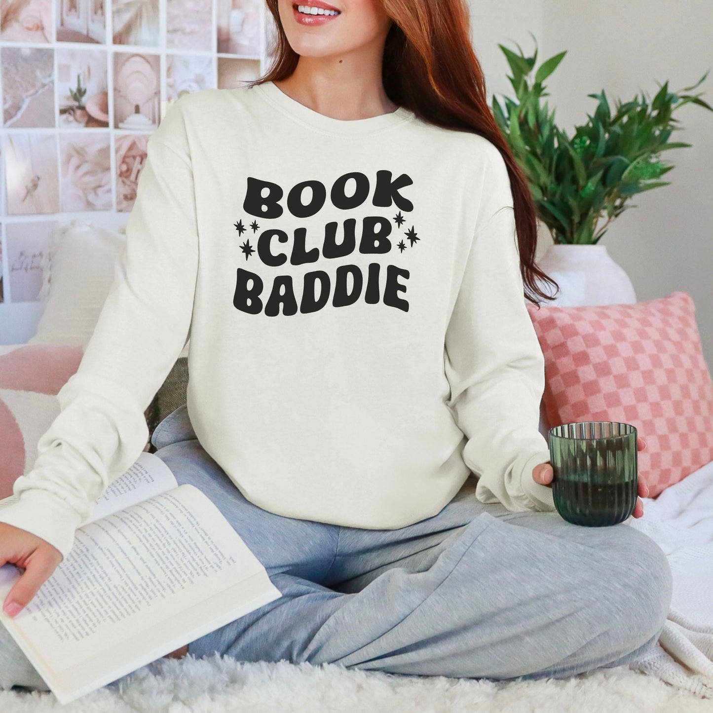 Book Club Baddie Heavyweight Comfort Colors Long Sleeve Shirt