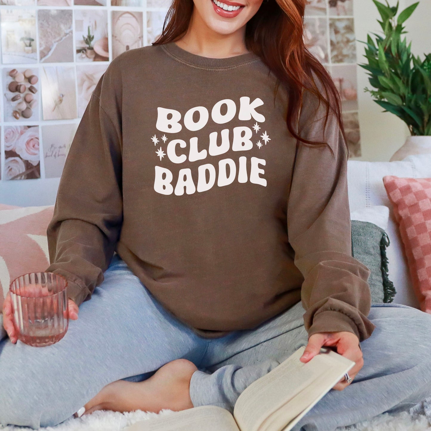 Book Club Baddie Heavyweight Comfort Colors Long Sleeve Shirt